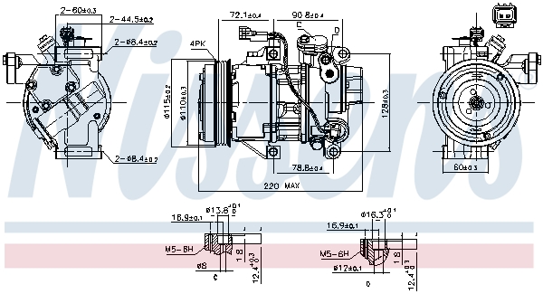 Nissens Airco compressor 890873