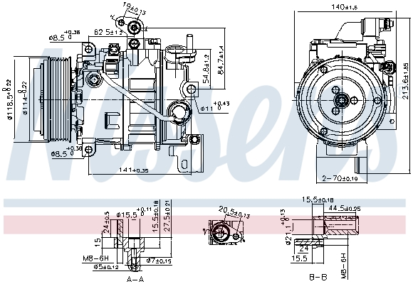 Nissens Airco compressor 890880