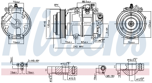 Nissens Airco compressor 890881