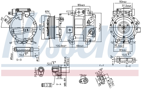 Airco compressor Nissens 890915