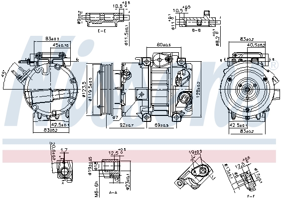 Airco compressor Nissens 890917