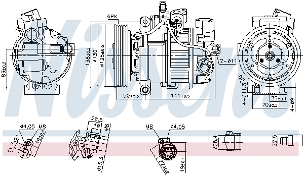 Nissens Airco compressor 890921