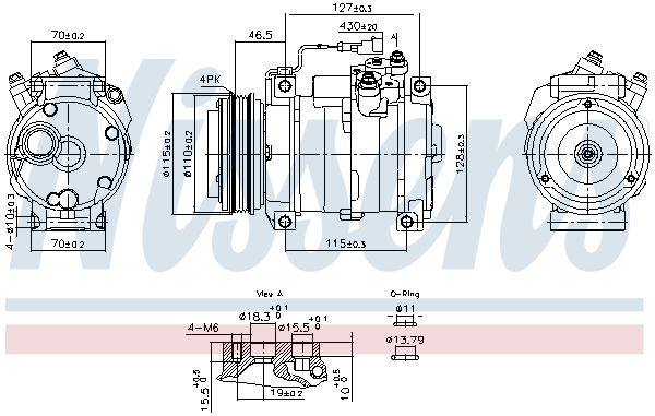 Airco compressor Nissens 891005