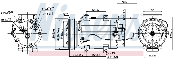 Nissens Airco compressor 89101