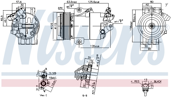 Airco compressor Nissens 891012