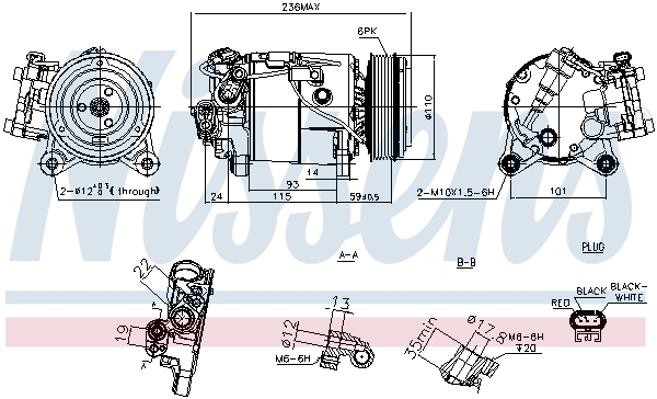 Airco compressor Nissens 891019