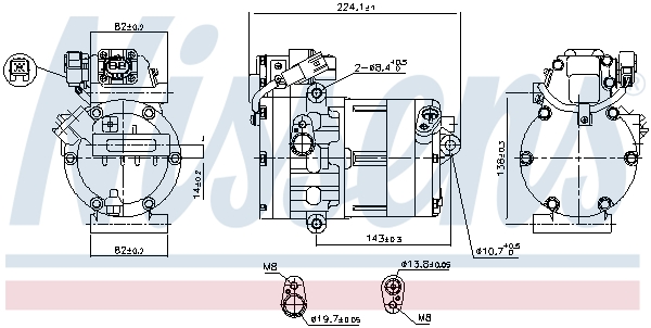 Airco compressor Nissens 891020