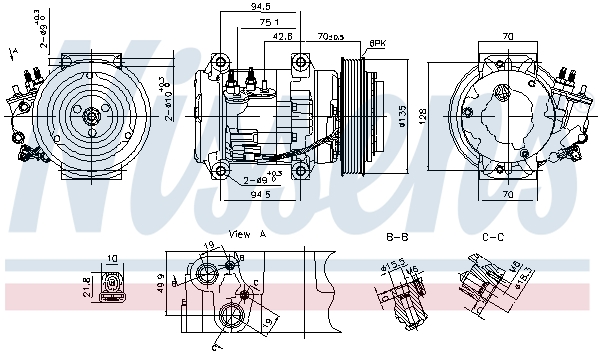 Airco compressor Nissens 891052