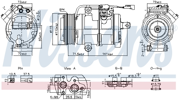 Airco compressor Nissens 891060