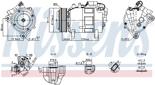 Airco compressor Nissens 891148