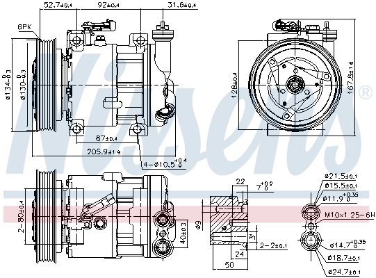 Nissens Airco compressor 89120