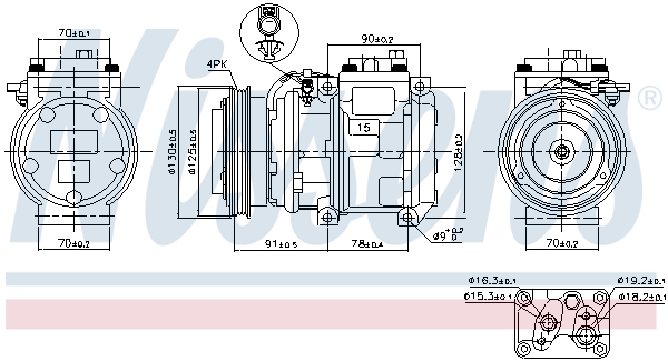 Nissens Airco compressor 89154