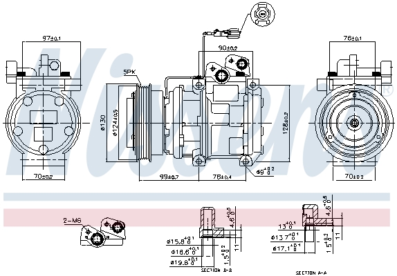 Nissens Airco compressor 89166