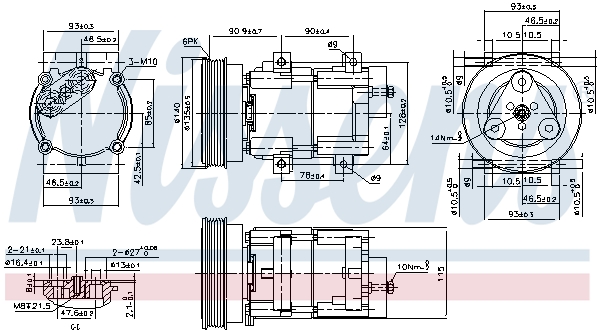 Nissens Airco compressor 89191