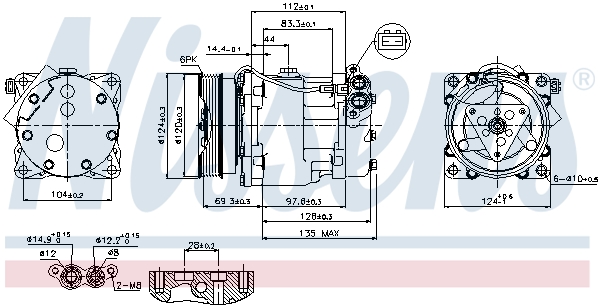 Nissens Airco compressor 89203