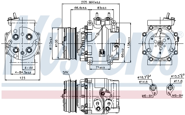Nissens Airco compressor 89235