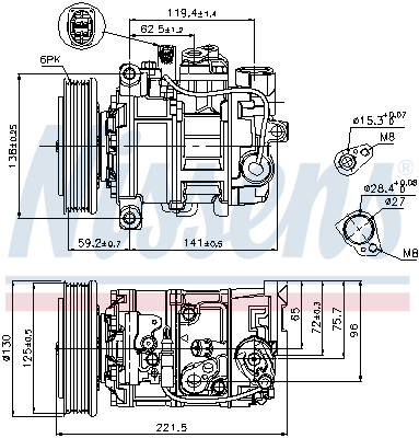 Nissens Airco compressor 89236