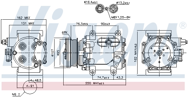 Nissens Airco compressor 89239