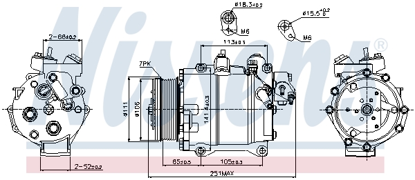 Nissens Airco compressor 89245
