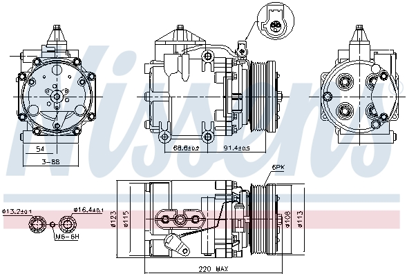 Nissens Airco compressor 89248