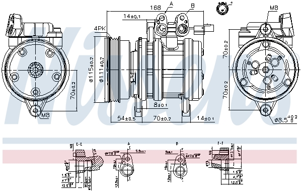 Nissens Airco compressor 89263