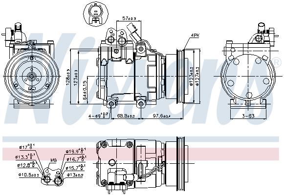 Nissens Airco compressor 89264