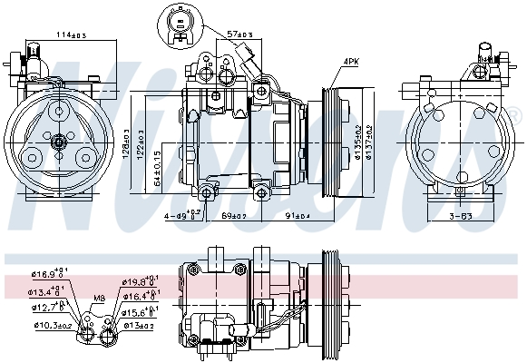 Nissens Airco compressor 89274