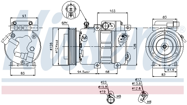 Nissens Airco compressor 89285