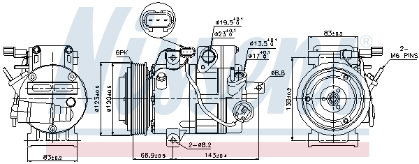 Nissens Airco compressor 89304