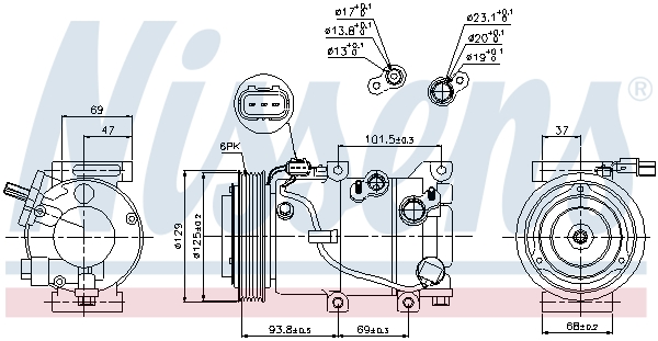 Nissens Airco compressor 89306