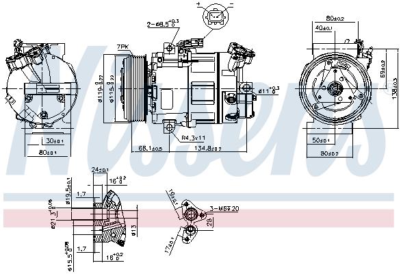Nissens Airco compressor 89313