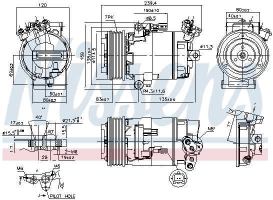 Nissens Airco compressor 89346