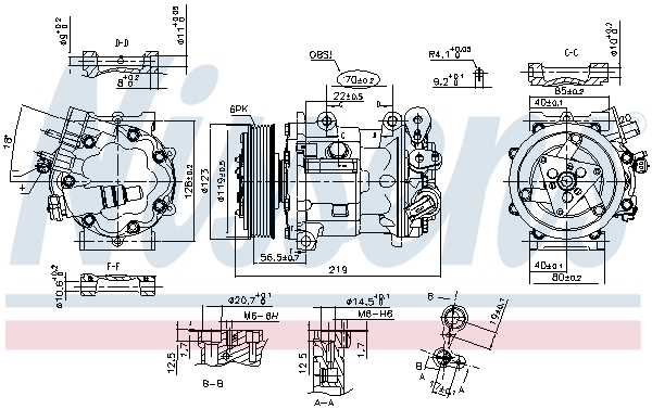 Nissens Airco compressor 89362