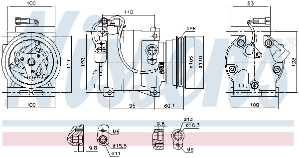 Nissens Airco compressor 89364