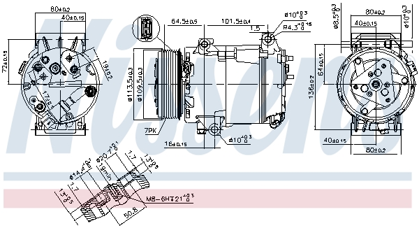 Nissens Airco compressor 89369