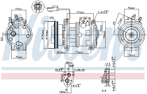 Nissens Airco compressor 89382