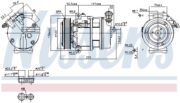Nissens Airco compressor 89397