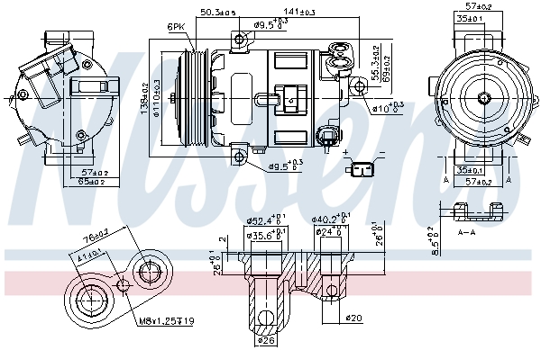Nissens Airco compressor 89400