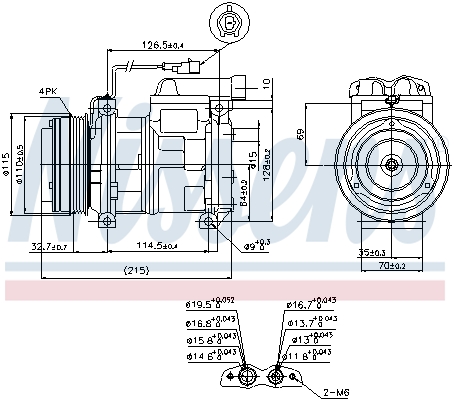 Nissens Airco compressor 89413