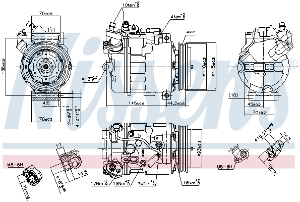 Nissens Airco compressor 89417
