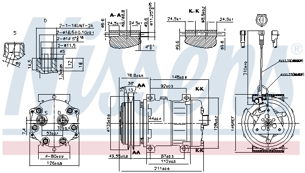 Nissens Airco compressor 89469