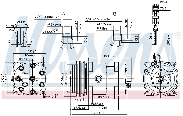 Nissens Airco compressor 89472