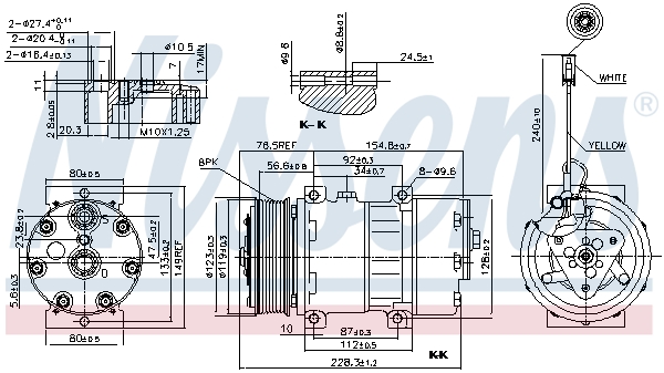 Nissens Airco compressor 89473