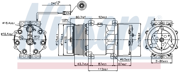 Nissens Airco compressor 89474
