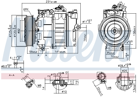 Nissens Airco compressor 89487