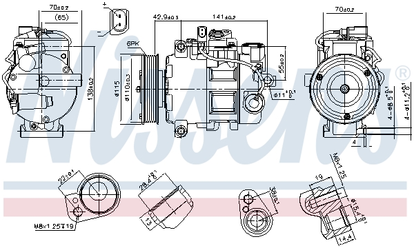 Nissens Airco compressor 89513