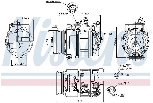 Nissens Airco compressor 89520