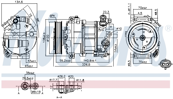 Nissens Airco compressor 89584