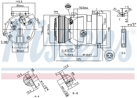 Nissens Airco compressor 89587