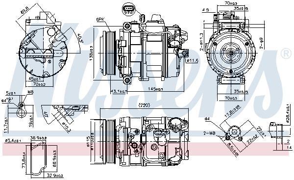 Nissens Airco compressor 89599